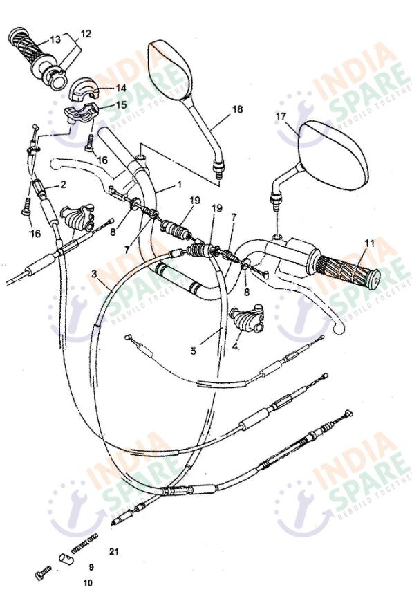 STEERING HANDLE CABLE